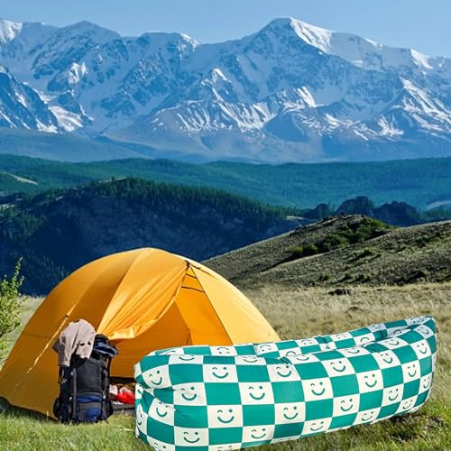 Inflatable Lounger, Air Sofa Chair, Camping & Beach Accessories, Portable Water Proof Couch for Hiking, Picnics, Outdoor, Music Festivals & Backyard, Lightweight Air Hammock (170x80cm / 66.9x31.5in)