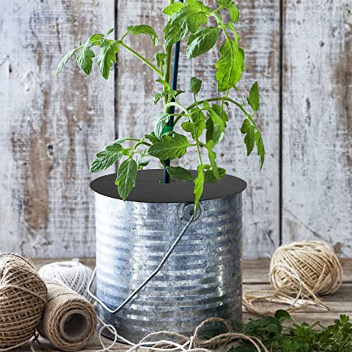 6 Pack 12 inch Non-Woven Tree Mulch Ring, Tree Weed Barrier Mat, Tree Protection Weed Block Mulch Landscape Fabric Plant Cover for Weed Control