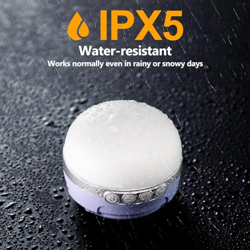 LED Camping Lantern Rechargeable 1400LM, Up to 420H Running Time Camping Tent RGB Light, 10400mAh Emergency Hanging Light for Hurricane, Power Outages, Home, Hiking,Violet - style: Violet Ultra