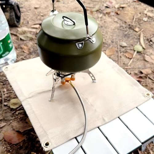 Fire Pit Mat 20" Fireproof Wood Stove Under Grill Mat with Solo Stove for Outdoor Wooden Deck BBQ Lawn