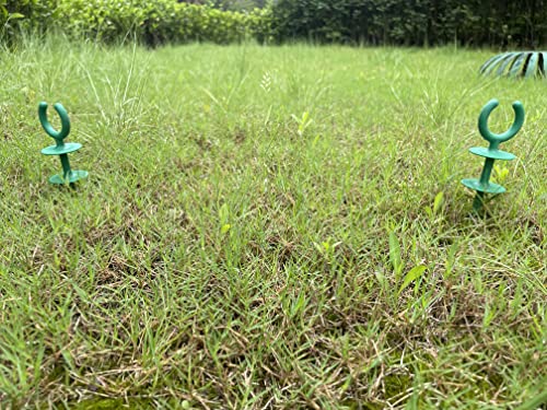 10 Pcs Green Garden Hose Guide holiday lights Holder High High Toughness plastic Nails Tools For Irrigation And Sprinkler Protect Your Plants