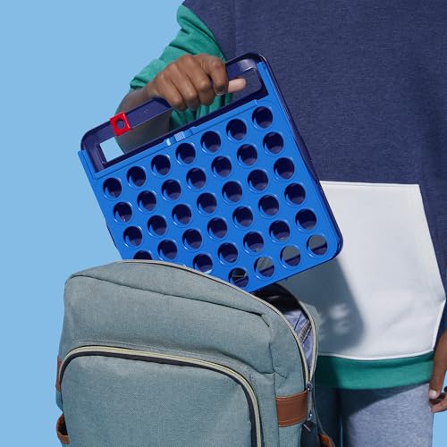 Official Hasbro Games Connect 4 Game (2025 Edition) | All-in-1 Storage, Carrying Case, Score Tracker | Ages 6+ | 2 Players | Family Games for Kids