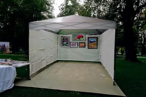 (White) Super Heavy Duty Mesh Tarp Net Sail Sun Shade Awning and Fence Screen Patio and Canopy Cover (6' x 10') Finished Size 5'.6 X 9'.6 - size: 6' x 10'