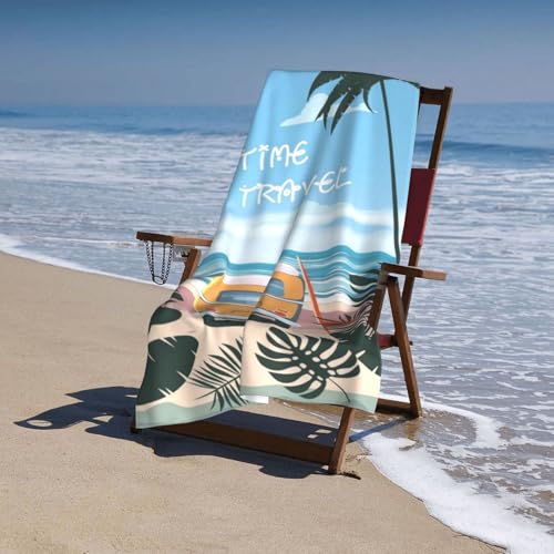 Cute Beach Towel for Women/Adults, Personalized Microfiber Beach Towels Bulk, Quick Dry Beach Towel for Pool, Lightweight Bath Towels Oversized Clearance 30"x 60" - color: Coconut Tree1, size: 30"x 60"