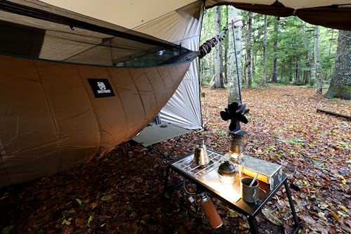 OneTigris Hideout Hammock Underquilt, Lightweight 4 Season Hammock Gear for Camping, Hiking, Backpacking, Travel, Beach, Backyard, Patio, Portable - color: Coyote Brown