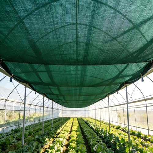 Green 10×20FT Shade Cloth,Durable Mesh Tarp with Grommets,for Garden,Car, Outdoor Pergola,Greenhouse,Chicken Coop and Dog Kennel - size: 10×20FT