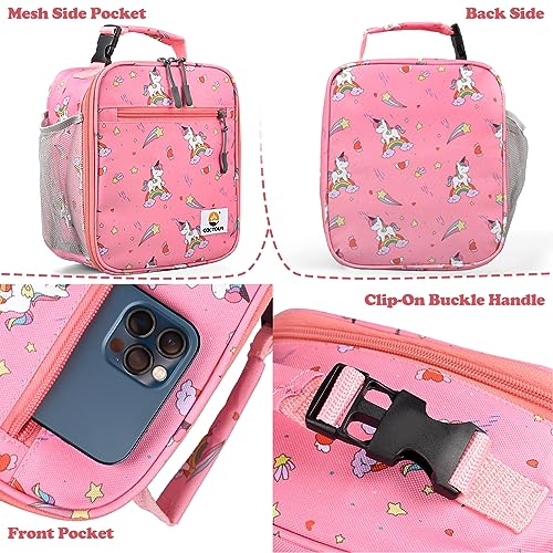 CaCTOUR Lunch Box Kids,Premium Insulated Lunch Bag for Girls Boys,Soft Bag Mini Cooler Back to School Thermal Reusable Lunch Bag for Work School Picnic (Star Rainbow) - color: C-Star