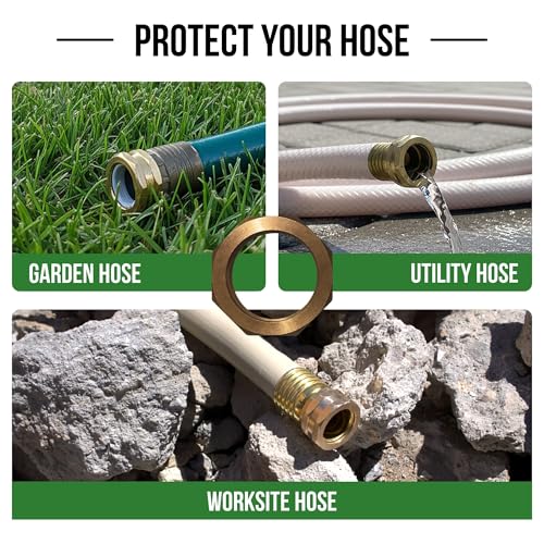 | Open End Garden Hose Thread Protector Cap – Brass End Cap for 3/4″ Threads - Leak-Free, Rust-Resistant Female End Plug – Protects Threads When Not in Use (2-Pack) - color: Brass, size: 2 Pack