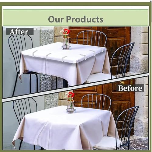 12PCS Tablecloth Clips Set Stainless Steel Outdoor Picnic Table Cover Holders Non Slip Fasteners Party Camping Dining Events - color: Silver 12 Pack