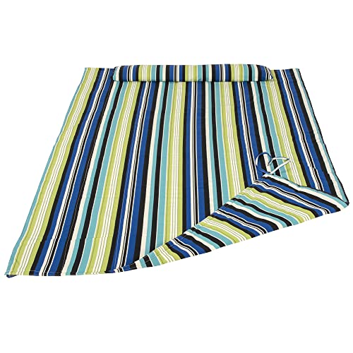 SUNCREAT Outdoor Double Hammock Pad, Soft Comfortable Polyester Pad, Green Stripes - color: Green Stripes