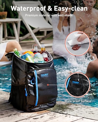 TOURIT Cooler Backpack Lightweight Insulated Backpack Cooler Leak-Proof for Men and Women, Sports Fan Coolers - color: 02-Forest Green
