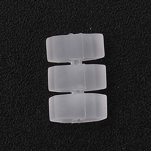 Pissente Break Cable Protector, Pack of 100 Clear Silicone Brake Gear Cable Frame Wrap Protector O Ring Donuts Accessories Suitable for 1.1-1.8mm Shift Cable Brake Cable