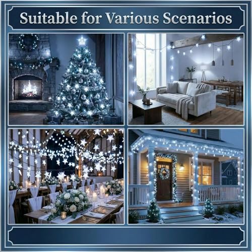 Twinkle Solar Star String Lights Outdoor Waterproof Fairy Lights 39FT 100 LED with 8 Lighting Modes for Camping Garden Wedding Party Tree Holidays Backyard Patio (Cool White) - color: Cool White