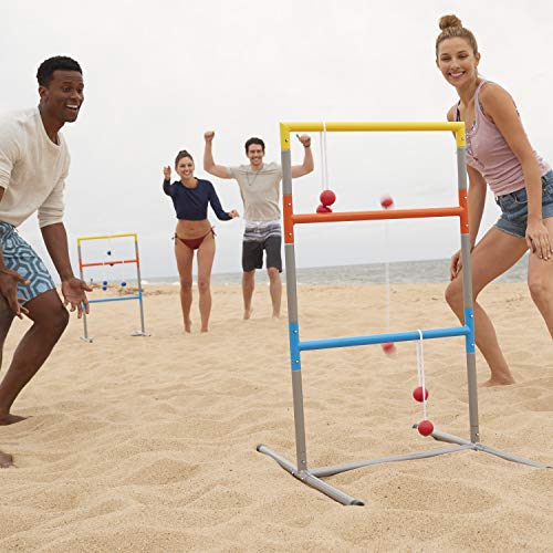 Franklin Sports Ladder Ball Set — Includes 2 Ladder Ball Targets with Weighted Bases and 6 Bolas — Ladder Golf Toss Outdoor Game For Beach or Backyard Fun — Professional, American, and Family Set Options - style: Professional