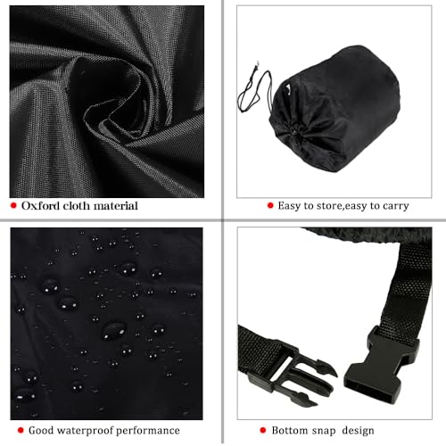 Patio Furniture Covers 108" L x 82" W x 28" H Outdoor Table Furniture Cover Waterproof Rectangle 600D Table and Chair Set Cover for Deck Lawn and Backyard Wind Dust Proof Anti-UV