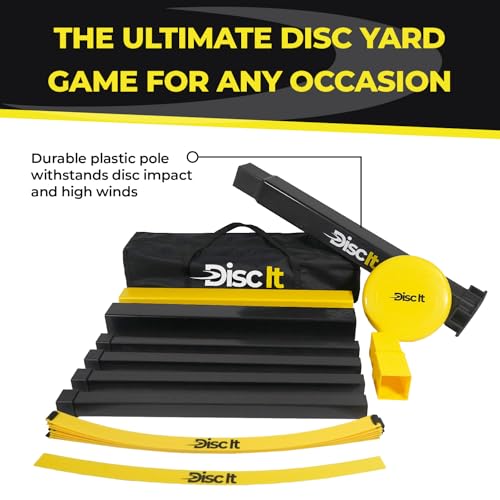 Indoor & Outdoor Team Game – Original Flying Disc Toss Sport - Fun For Events & Gatherings - Play At The Beach, Backyard, Park, Tailgates - Quick Easy 3 Minute Setup – For All Ages