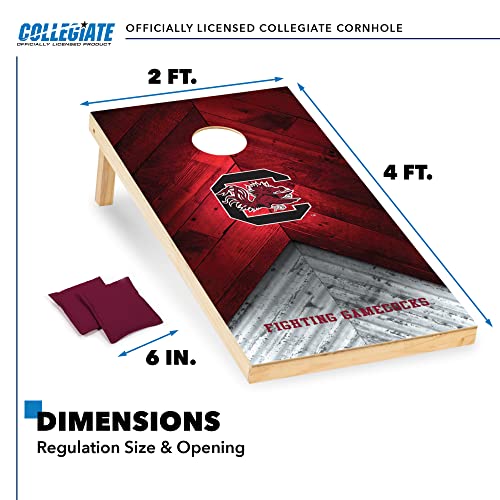 Wild Sports 2' x 4' Regulation Size College Set with Direct Print HD Team Graphics Great Gift for Any NCAA Fan! Bean Bag Toss Family Outdoor Game