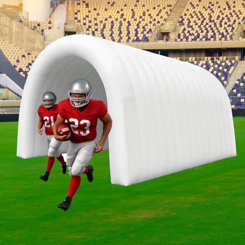 23x10x10FT Quick Setup Inflatable Tunnel Arch - for Sports Games, Trade Shows & Promotions (Blower Included) - color: White, size: 16.5FT
