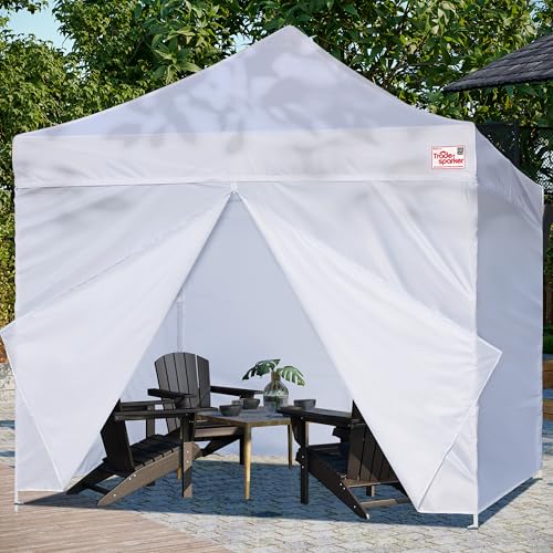 Tradesparker 10x10 Pop up Canopy Sidewall Kit Only, 3 Sidewalls & 1 Doorwall Removable Zipper End Fit for Commercial Instant Tent Canopies,NOT Excluding Top and Frame,Blue - color: Blue, size: 10ft*4