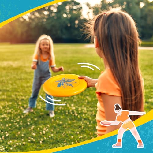 Frisbee Go Flying Disc, 9 Inch Lightweight Sports Disc for Beginners Outdoor Beach Backyard Lawn Park Camping Family Activity Game - 70g - color: V2