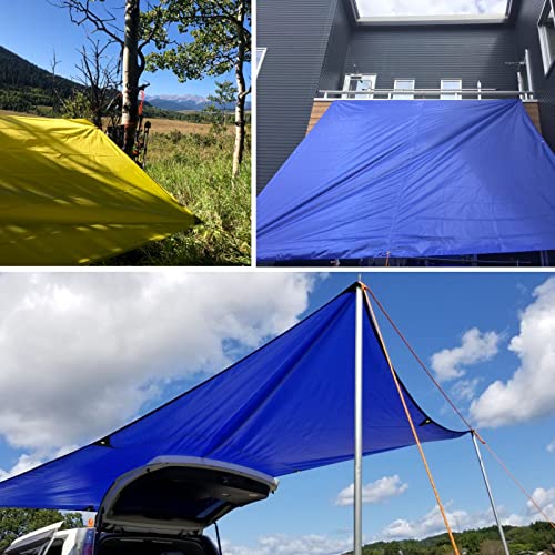 TRIWONDER Hammock Rain Fly Waterproof Tarp Camping Tent Footprint Ground Cloth Backpacking Tarp Camp Shelter Sunshade Mat for Outdoor Hiking Beach Picnic - color: 02 Green, size: 8.2 x 4.6 ft