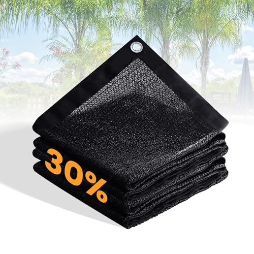 VICLLAX 30% Black Garden Shade Fabric Sun Shade Cloth - UV Resistant Sunblock Netting for Plants, Flowers & Vegetables | Lightweight Cover for Greenhouse & Outdoor Garden Protection, 3×8 FT - color: 30% Shading Black, size: 0 3' X 0 8'