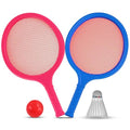 Badminton Racket Set for Kids, Toddlers with Paddles, Ball and Birdie - Junior Kindergarten Student Outdoor Sports Tennis Racquet Play Game Beach Toys - style: 2-Pack