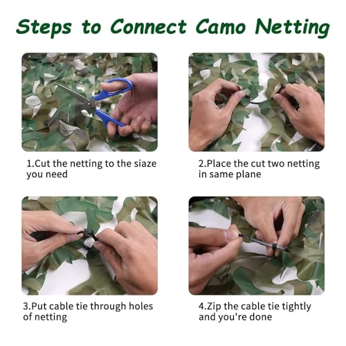 Sposuit Camo Netting - Camouflage Net 10x20 20x20 10x10 5x10 5x20, Military Camo Netting for Hunting Bulk Roll, Camo Tarp Sunshade Net for Party Decorations, Sunshade, Camping Ghillie Netting - color: Woodland, size: 5ft x 20ft(1.5M x 6M)