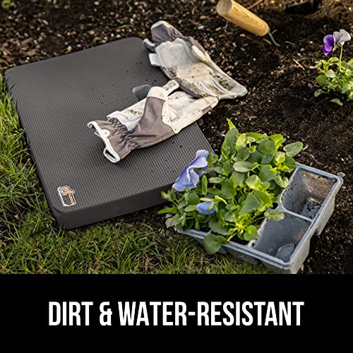 GORILLA GRIP® Extra Thick Patent Pending Supportive Foam Kneeling Pad, Large Cushion Knee Pads for Gardening, Baby Bath Time, Dirt and Water Resistant, Workout, Garden Supplies, 17.5x11, Charcoal - color: Charcoal