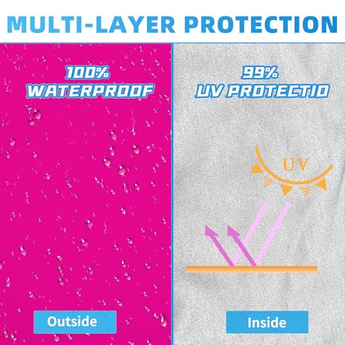 Joramoy Canopy Tent Sidewalls for 10×10 Pop Up Canopy, 3 Pack Instant Canopy Sunwall, Waterproof and UV Protection Canopy Shade Wall, Straight Leg Canopy Sidewalls 3 PCS Only(Pink) - color: Pink, size: 10×10