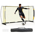 Soccer Goal 12x6 ft for Backyard, Portable & Collapsible, Heavy Duty Metal Base, Quick Set Up Training Net, Weather-Resistant with Carry Bag for Outdoor & Indoor