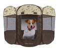 Laura Ashley Portable Folding Pop Up Dog Playpen, Waterproof Collapsible Open Air Travel Playpen - Hunter Hill, 29"x29"x17"