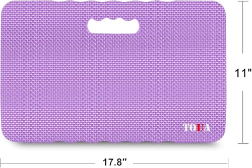 TOUA Kneeling Pad Thick Extra Large High Density Foam Comfort Kneeling Pad for Work Gardening Yoga Exercise Garden Knee Pad, Purple 2 Pack - color: Purple, size: Large - 2 Pack