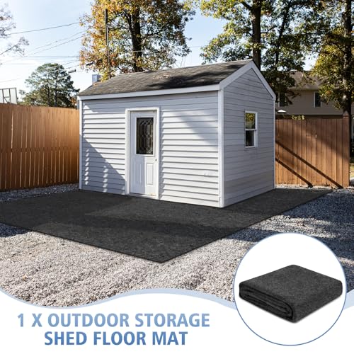 All-Weather Shed Floor Mat - for Outdoor Storage Shed and Shed with Floor, 2.5mm Thick Waterproof Design, Non-Slip, Long-Lasting Protection (10 * 10ft) - size: 10*10ft