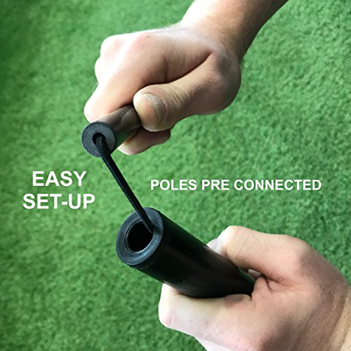 QUICKPLAY Portable Official Handball Goal 3x2m – with Weighted Base & Rubber Feet Based on KICKSTER Technology – Quick Setup for Indoor Training – Includes Carry Bag - style: 2.4 x 1.7M