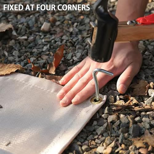 Fire Pit Mat 20" Fireproof Wood Stove Under Grill Mat with Solo Stove for Outdoor Wooden Deck BBQ Lawn
