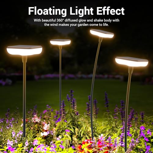 Solar Lights Outdoor Pathway 8 Pack IP65 Waterproof 31" Solar Garden Lights 2 Heights Adjustable Auto On/Off Lasting 12H for Walkway Patio Lawn Path Yard Plants Flower Beds Landscape Decor - size: 8 Pack