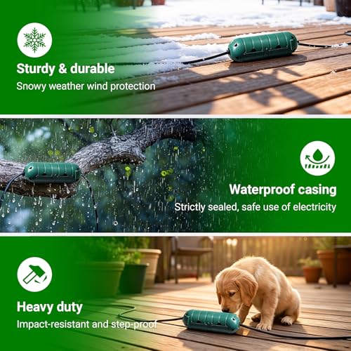 Outdoor Extension Cord Cover, 3 Pack Cord Connector Protector Waterproof Electrical Safety Box for Outside Plug Socket Christmas Holiday Decoration Light
