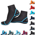 OMGear Water Socks Sand Proof Booties Quick Dry Swim Dive Socks for Sand Soccer Beach Volleyball - color: Black/Aqua, size: Small