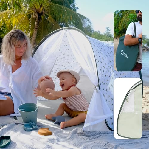 Babymoov Anti-UV Provence Baby Tent UPF 50+ Sun Protection with Pop Up System for Easy Use & Transport (Summer 2025 Edition) - style: Provence Tent