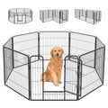 FDW Dog Playpen Dog Pen Dog Kennel 8 Panels 32 Inch Hight Indoor Outdoor Folding Metal Portable Puppy Exercise Pen Heavy Duty Dog Fence for Yard Camping,Black - style: 8 Panels
