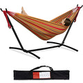 PNAEUT Hammocks and Stand Double (Red) - color: Red