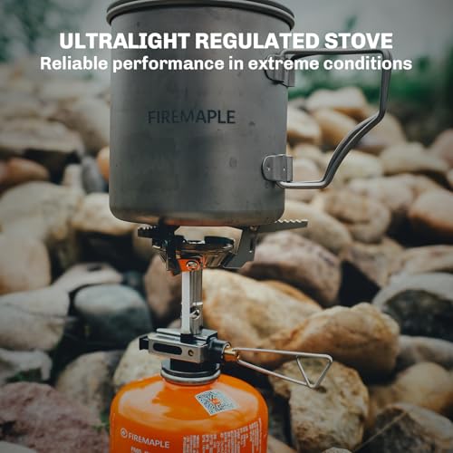 Fire-Maple Greenpeak 2 Backpacking & Camping Stove with Micro Regulated Valve - Ultralight, Compact, Isobutane-Powered Cooking Gear for Hiking, Trekking, Hunting & Emergency Use - style: greenpeak2