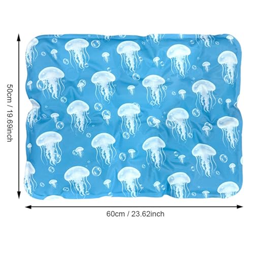 Dog Cooling Mat - 1pc Lightweight Flexible Cute Gel Mat, Self-Cooling Pad for Hot Weather, Pressure-Activated Chill Pad | Summer Relief for Home House Yard Patio Living Room