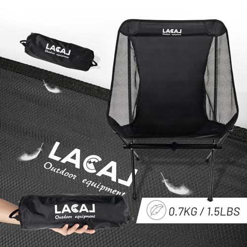 G2 GO2GETHER Ultra-Light Folding Camping Chair, All-Aluminum Frame, Surper Breathable Fabric, Easy to Carry, Compact Storage Size (2, Black) - color: Black