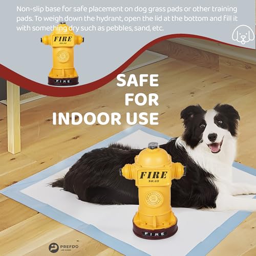 Potty Training Dog Fire Hydrant, Mini Fire Hydrant for Dogs to Pee On, Resin Puppy Pee Post, Potty Aid for Male Dog Indoor, Apartment,4.3" W x 9.4" H, Retro Yellow - color: Yellow