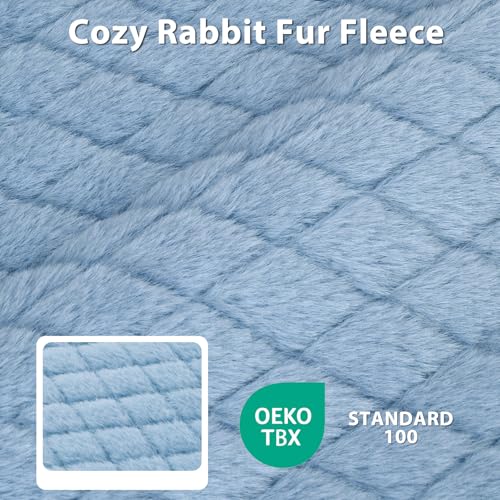 JOEJOY Orthopedic Dog Bed for Extra Large Dogs, Washable Dog Crate Bed Large Sized with Removable Cover, Egg Memory Foam Big Pet Beds, Light Blue, 47"x29" - color: Blue, size: XXL(47"x29")