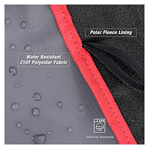 REDCAMP Large Waterproof Stadium Blanket for Cold Weather, Soft Warm Fleece Camping Blanket Windproof for Outdoor Sports, Blue/Red (Outer Grey/Inner Black) - color: Outer Grey/Inner Black