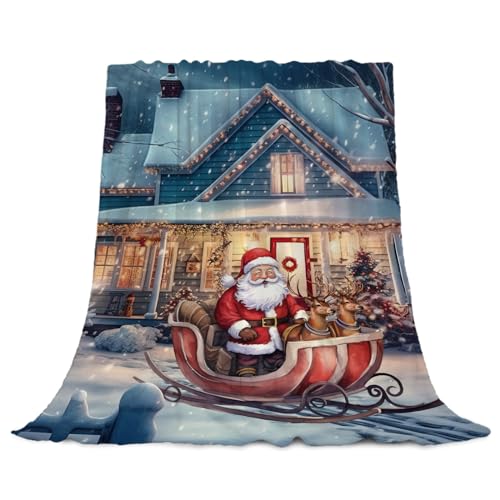 YeeJu Christmas Decorative Throw Blanket Farmhouse Christmas Snow Blanket for Couch Sofa Bed Soft Cozy Lightweight Fuzzy Plush Fleece Blankets and Throws Xmas Winter Blanket 50x60 - color: Chrsitmas-11, size: 50"x60"