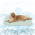 MICROCOSMOS Pet Cooling Mat & Sleeping Pad- Breathable Bubble Surface, EZ Clean. Keep Cooling for Pets, Kids and Adults in Summer.(Green, 59" x 40") - color: Green, size: 59" x 40"